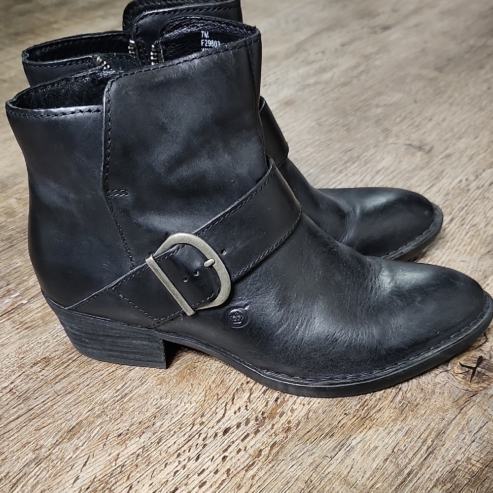 Born Leather Ankle Boots